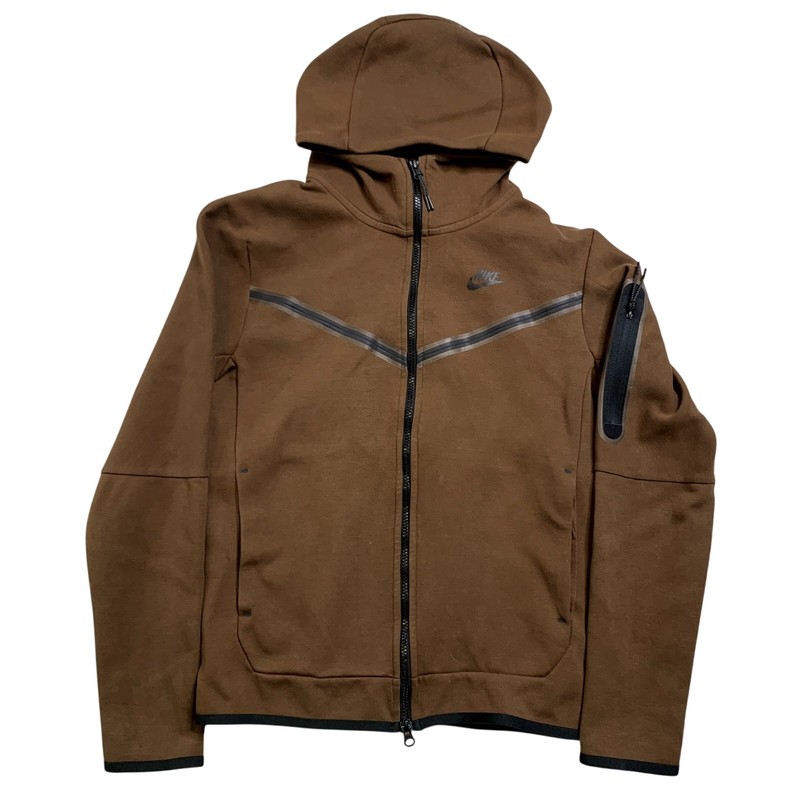 Nike Brown Tech Fleece Windrunner Hoodie Small