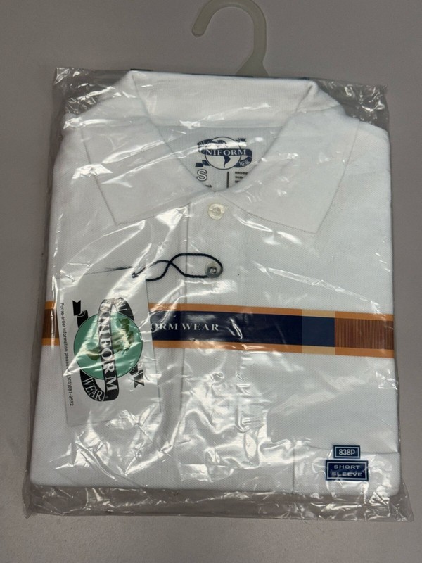 Men's Pique Polo Shirt With Left Chest Pocket, White