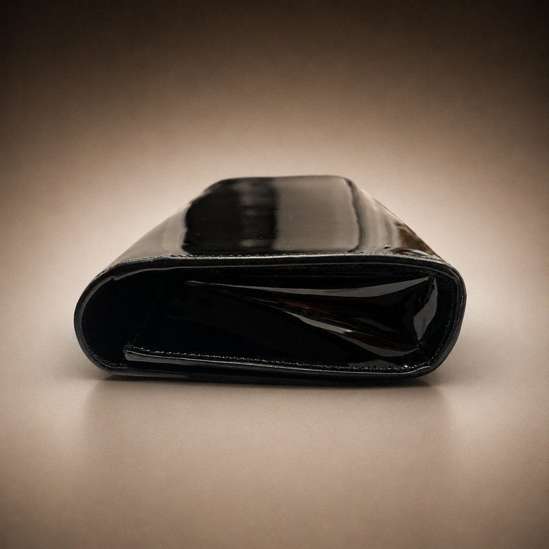 New Saint Laurent Kate Black Clutch Pouch Gold YSL Logo Magnetic Closure$1150 gallery