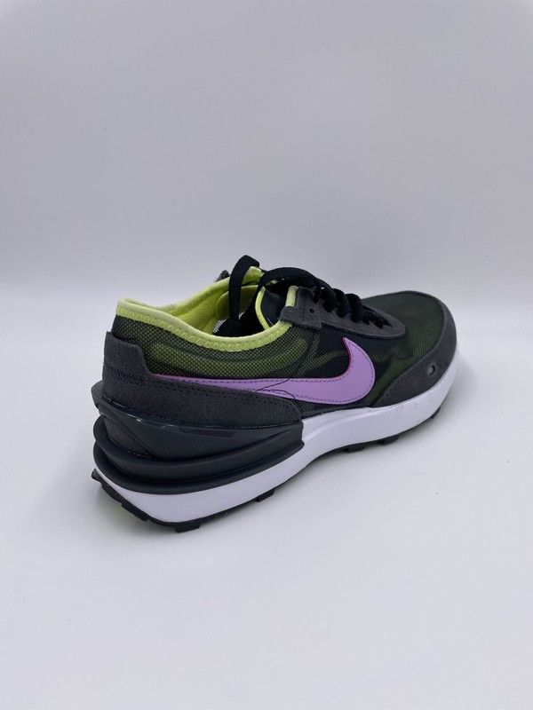Nike Waffle One Off Noir Light Lemon Twist Lilac Mesh Sneakers Womens DC0481-002 gallery
