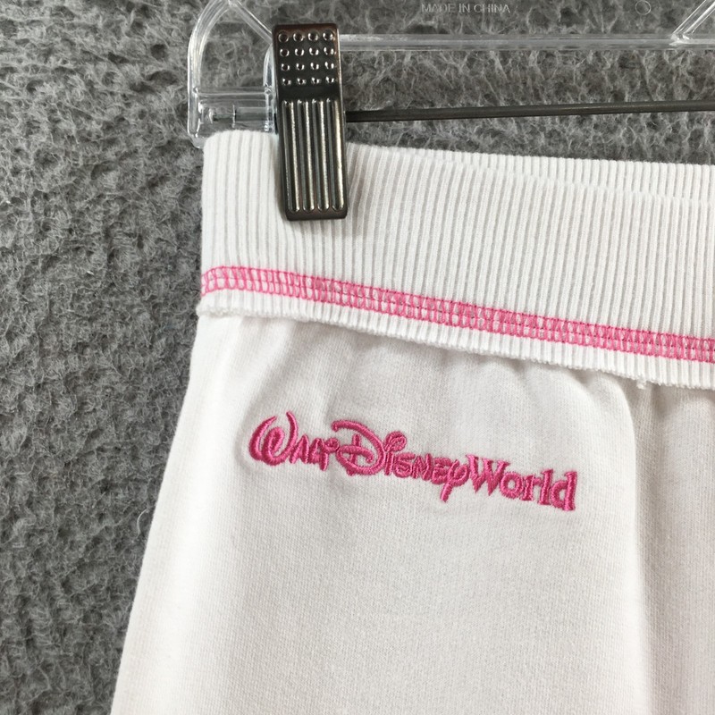 Disney World Disney Princess Sweatpants Womens XL White Stetch Waist Mid Rise gallery