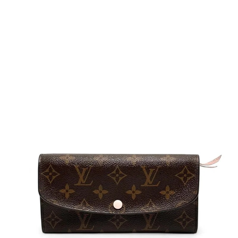 Louis Vuitton Emilie Wallet Pink Brown Monogram (zz062926a0r)