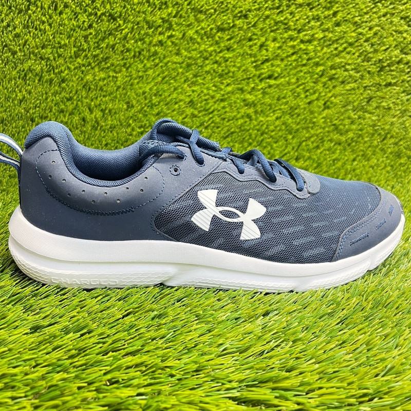 Under Armour Charged Assert 10 Mens Size 12 Blue Athletic Running Shoes Sneakers