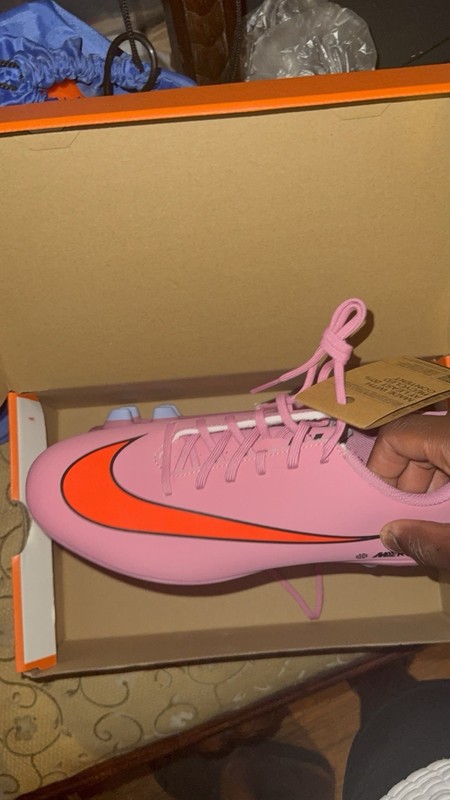 Nike Mercurial Vapor 16 Club FG/MG Soccer Cleats Pink/Orange Lace Up NIB gallery