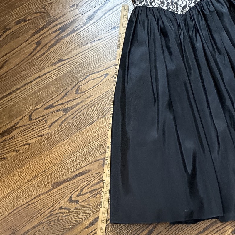 VTG 1980s Gunne Sax Black strapless evening dress Sz 13 gallery