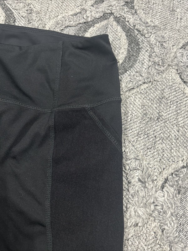 Ruby Ribbon Women’s Size XL Fitted Yoga Athletic Cropped Leggings Black gallery