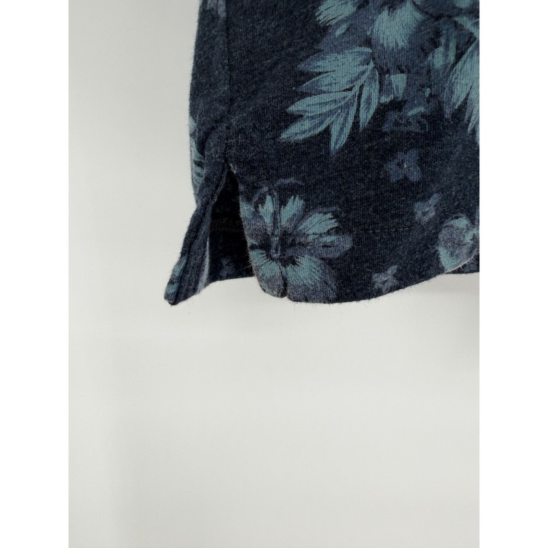 Original Penguin Mens Heritage Slim Fit Tropical Floral Polo Shirt Navy Large gallery