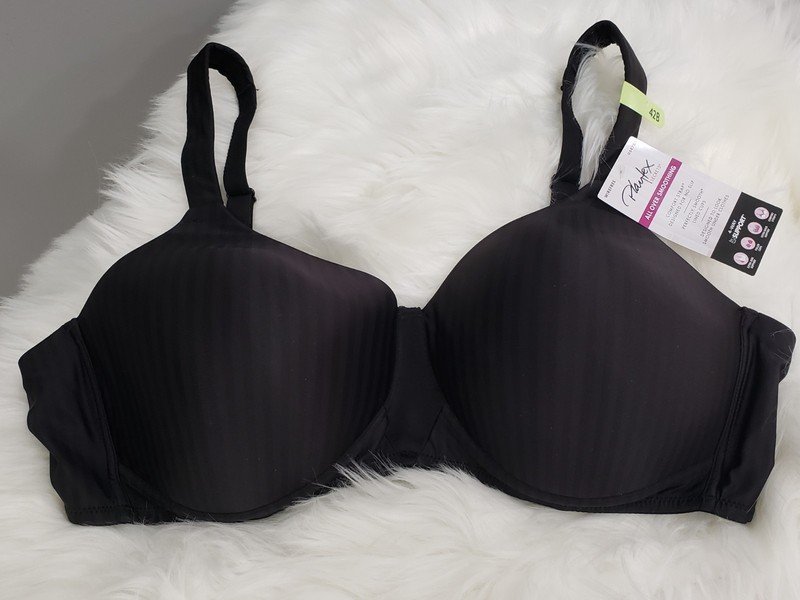 NEW 42B – BLACK Playtex Secrets Perfectly Smooth Wireless Bra Women’s