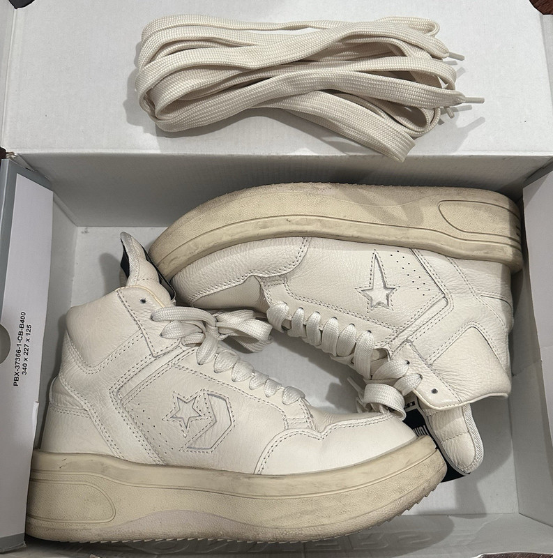 Converse Rick Owens DRKSHDW TurboWPN Mid Egret Leather 172343C 2022