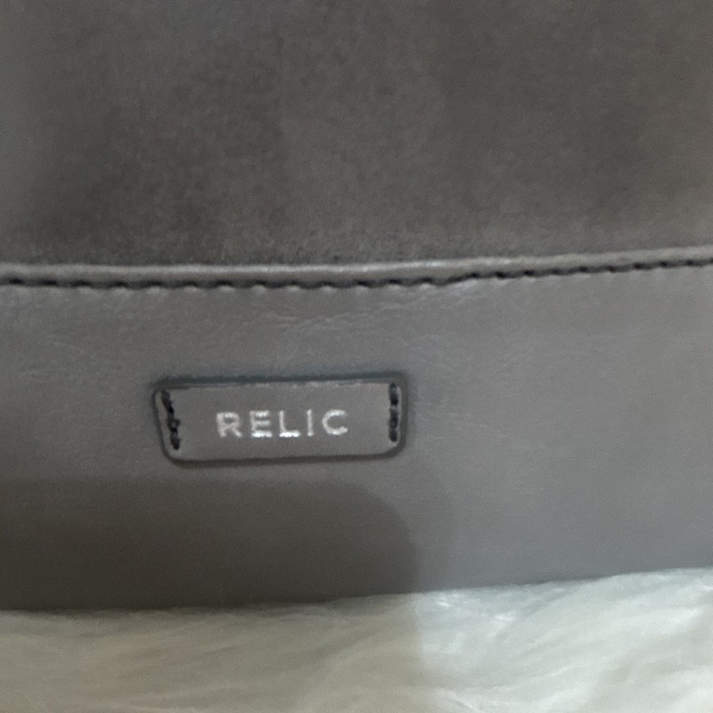 Relic Gray Hobo Shoulder Bag Magnetic Snap & Zip Closure Lined Outer Pockets gallery