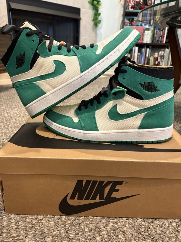 Air Jordan 1 Zoom High CMFT Stadium Green/White Size 12