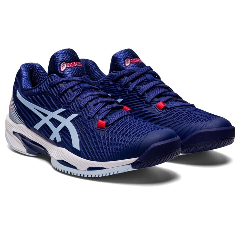 ASICS Women Solution Speed FF 2 Tennis Shoes PU Upper Dive Blue/Soft Sky 8.5 B M