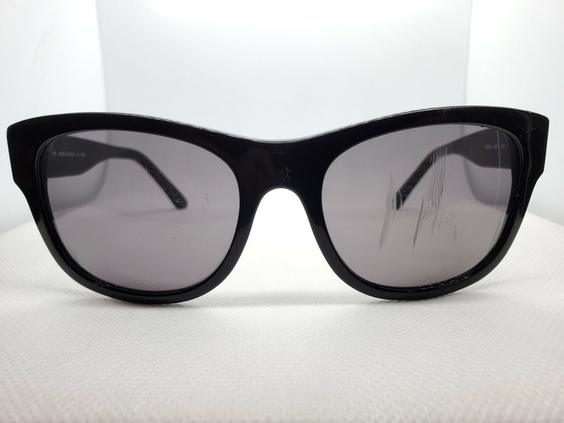 FENDI FS504 001 Gloss Black Square Fashion Sunglasses FRAME ONLY 54-19-135