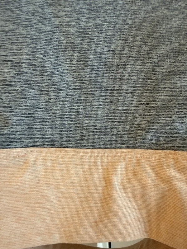 Outdoor Voices Colorblock Sports Bra Slashback Gray/Blue/Peach S NWOT gallery