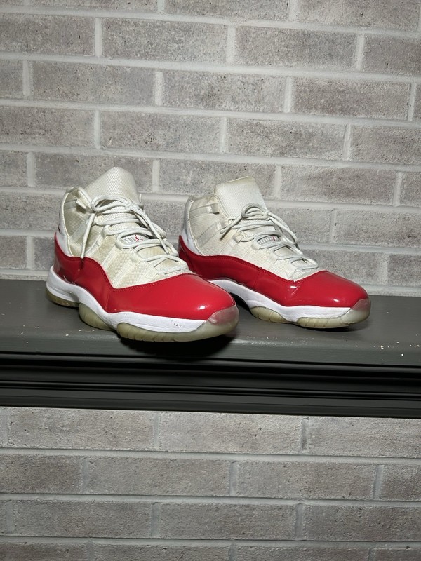 Nike Air Jordan 11 Retro Red White 378037-116 Men Size 12 gallery