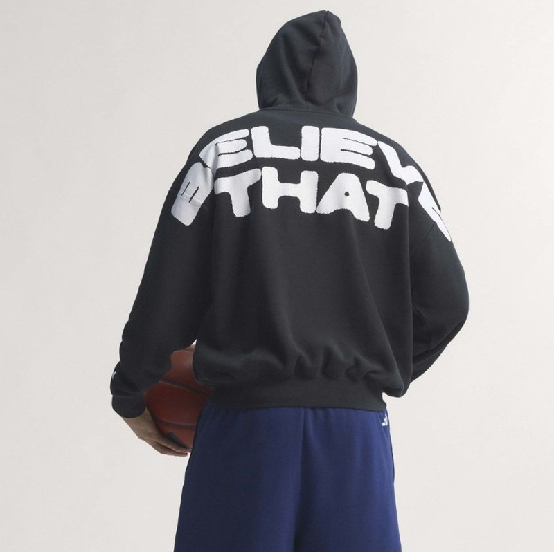 Adidas Anthony Edwards Believe That Hoodie Black KC8460 Men gallery