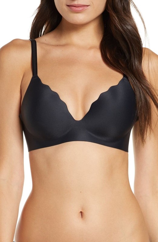 B.tempt’d by Wacoal 952387 B.Wow’d Wirefree Bra Sz 34DD Black