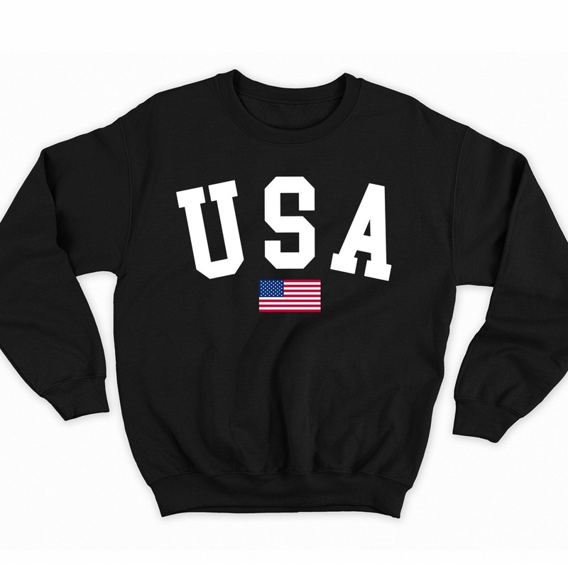 USA Sweatshirt Flag Sweatshirt 4th of July Sweatshirt Independence Day Crewneck gallery