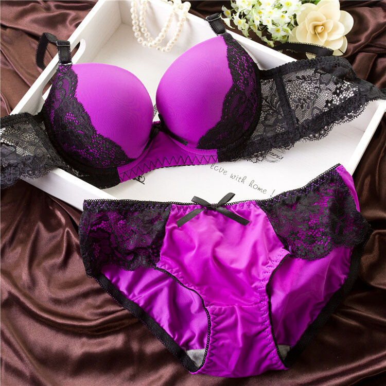 Lace Women Bra And Panties Underwear Push Up Bra Set 32-42ABC Lingerie Bralette gallery