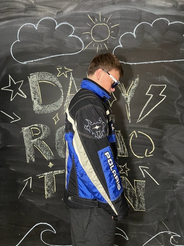 Vintage Polaris Racing Snowmobile Insulated Puffer Jacket gallery