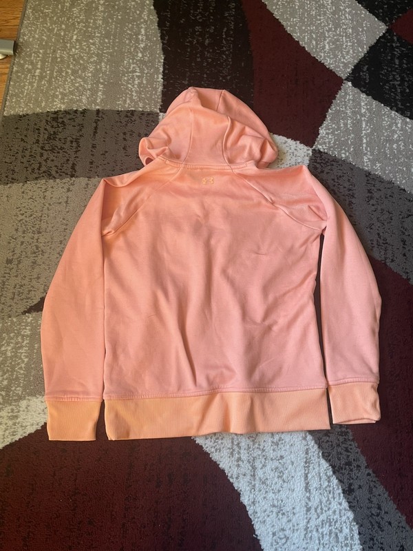 Under Armour Womens Small Sweatshirt Cowl Neck Sweater Pullover Peach Coldgear gallery