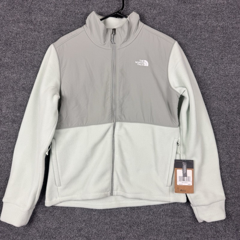 NWT Women’s The North Face Denali Fleece Full Zip Jacket Size Large Green Mist