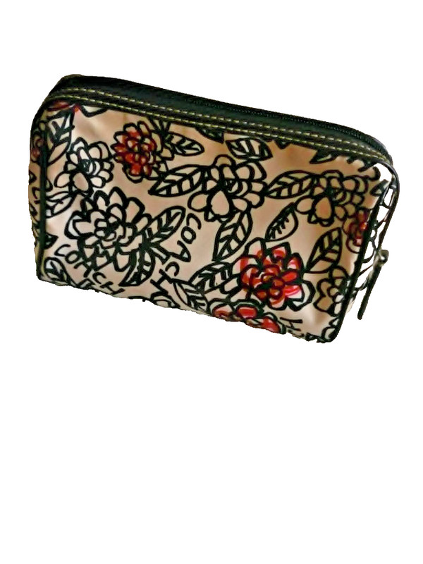 Coach Poppy Graffiti Scribble Flowers Makeup Bag Y2K Vintage