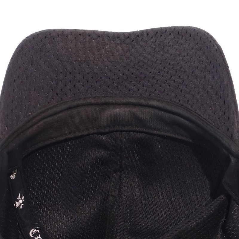 CHROME HEARTS MESH CAP CH Logo Embroidered Baseball Hat Black Used 9b4d84861874f gallery