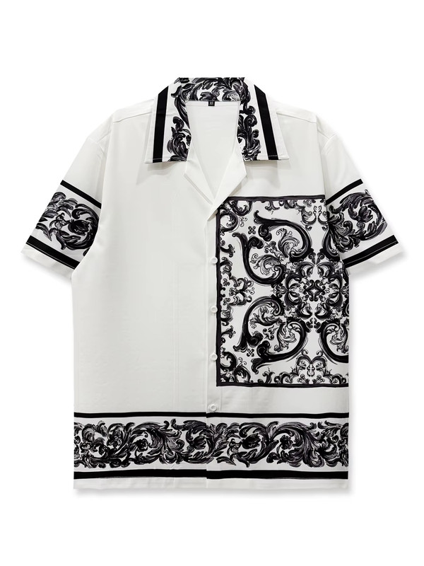 Button Down Shirt Men Fashion European Summer New Men’s Short-Sleeved Casual Top