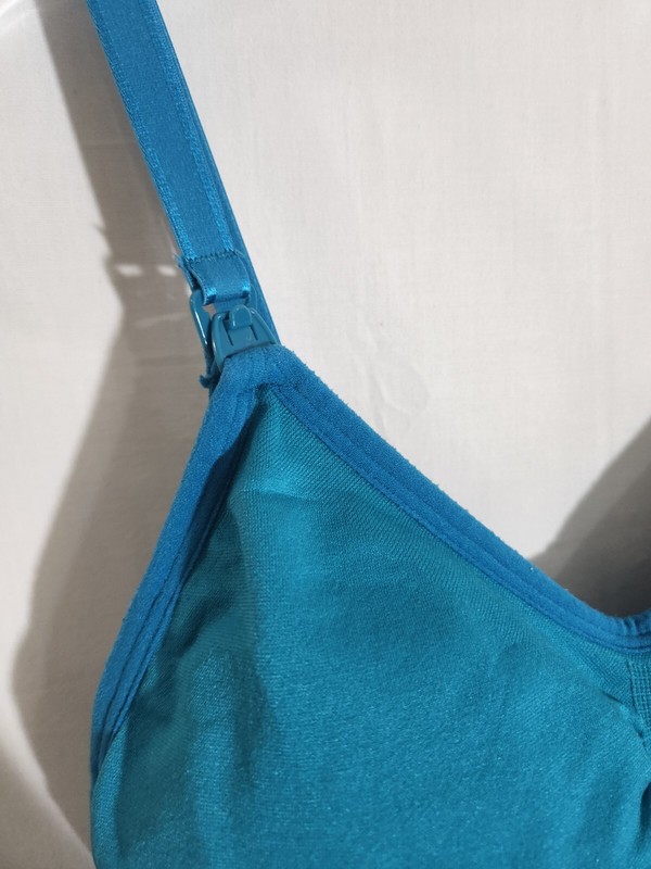 Motherhood Maternity Nursing Tank Womens Size M Blue Cami - Built in Bra gallery