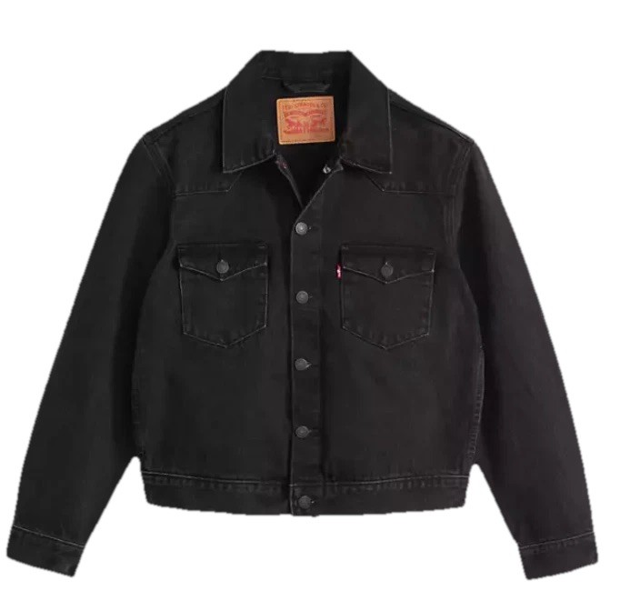 LEVI Western Trucker Jacket Black, CHOOSE SIZE- Small, Large