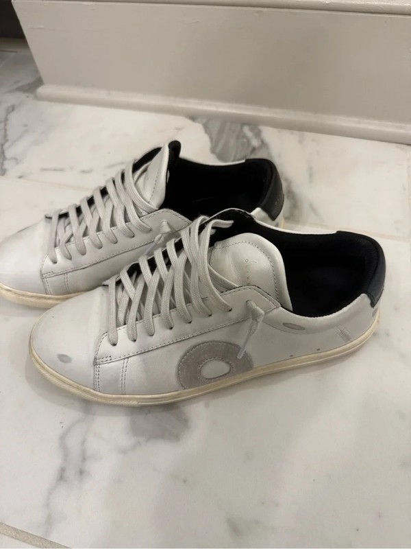 Oliver Cabell Low 1 White Leather Grey Suede EU Size 38