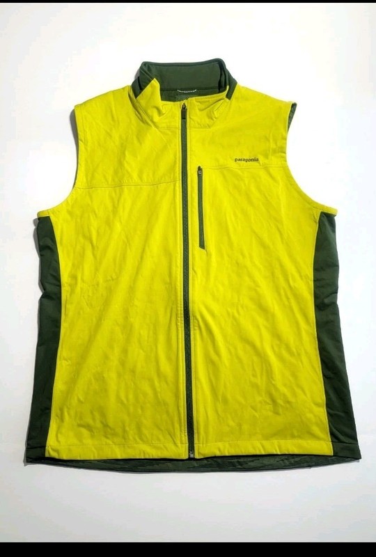 Patagonia M’s Windshield Vest Mens XL Green Full Zip Lightweight