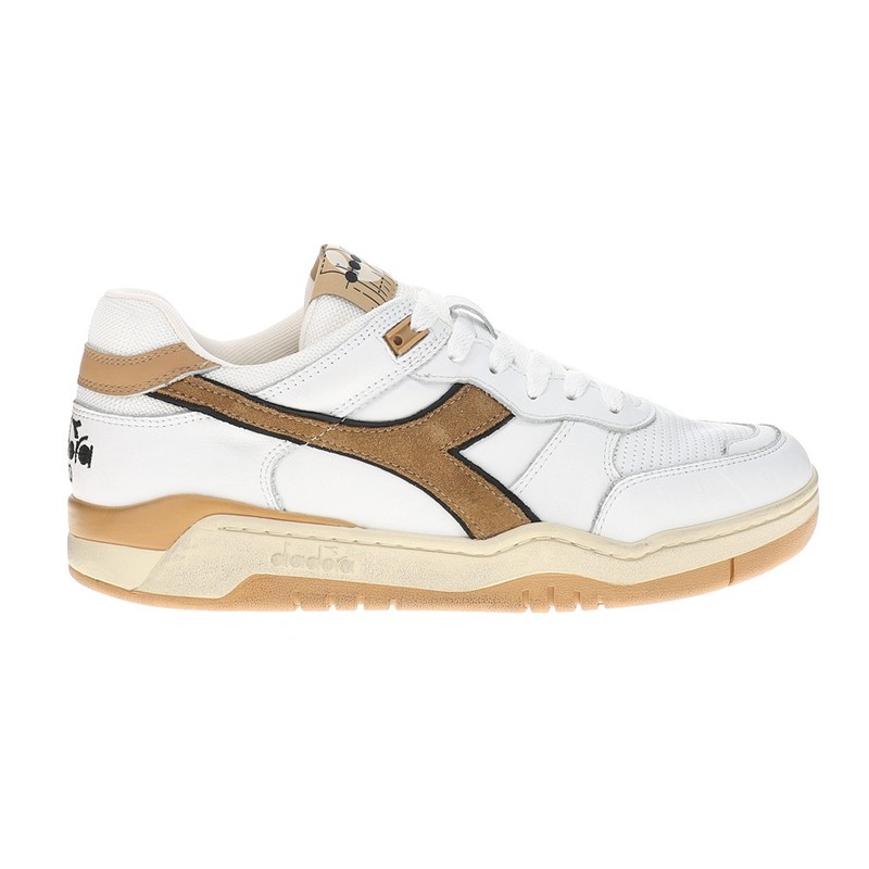 diadora B.560 Used Lace Up Mens White Sneakers Casual Shoes 180117-C1905