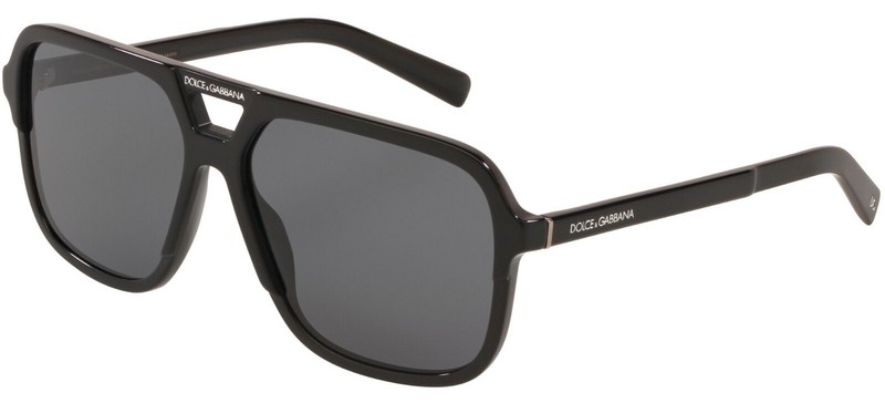 Dolce & Gabbana ANGEL DG 4354 Matte Black/Grey Polarized (1934/81) Sunglasses