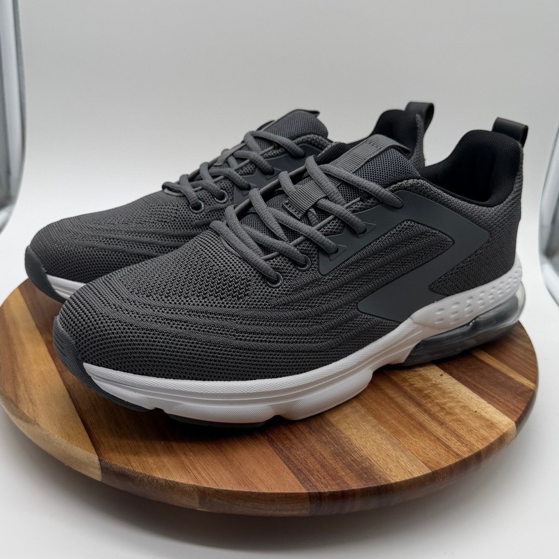 Jerko QX01M Men’s 10 Athletic Sneakers Dark Grey Air Cushion Knit Running Shoes