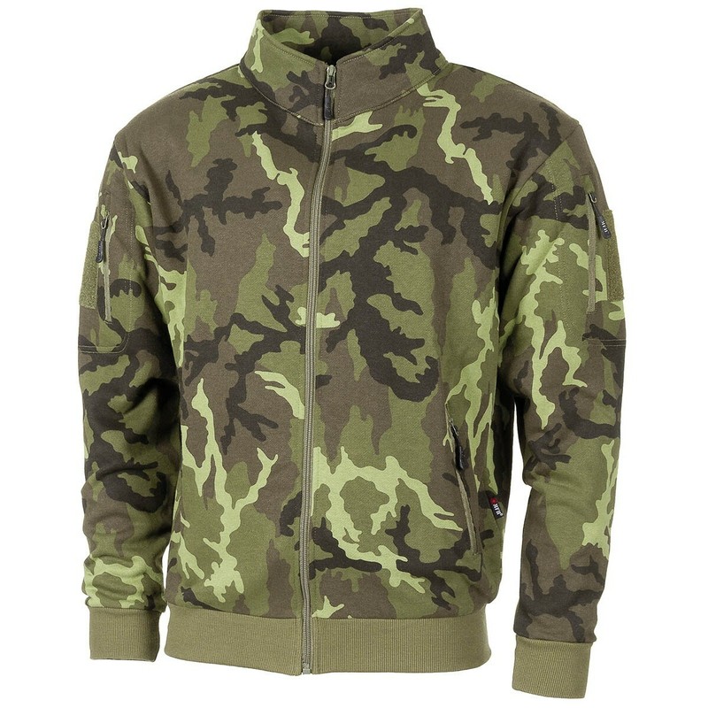 MFH Men’s Camo Tactical Sweatshirt Jacket Jacket M95 CZ