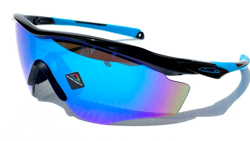NEW OAKLEY M2 FRAME XL Polished Black PRIZM Sapphire Lens Sunglass 9343-21 gallery