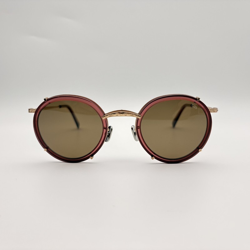 Eyevan 720-E 7010-BR PL Gold Brown Polarized Two Lens Sunglasses 46mm NEW