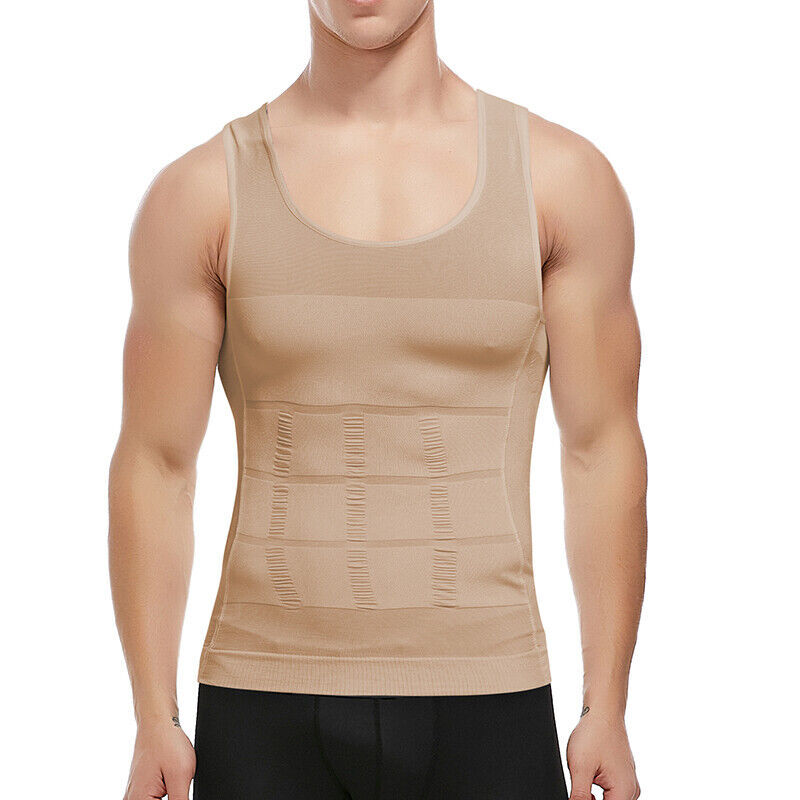 Men Body Slimming Tummy Shaper Underwear Shapewear Shirt Waist Girdle Shirt Vest gallery