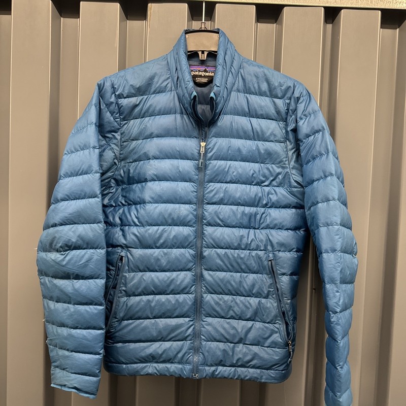 Patagonia Down Sweater Jacket Insulated Mens Small Blue Teal Nano Puff Puffer