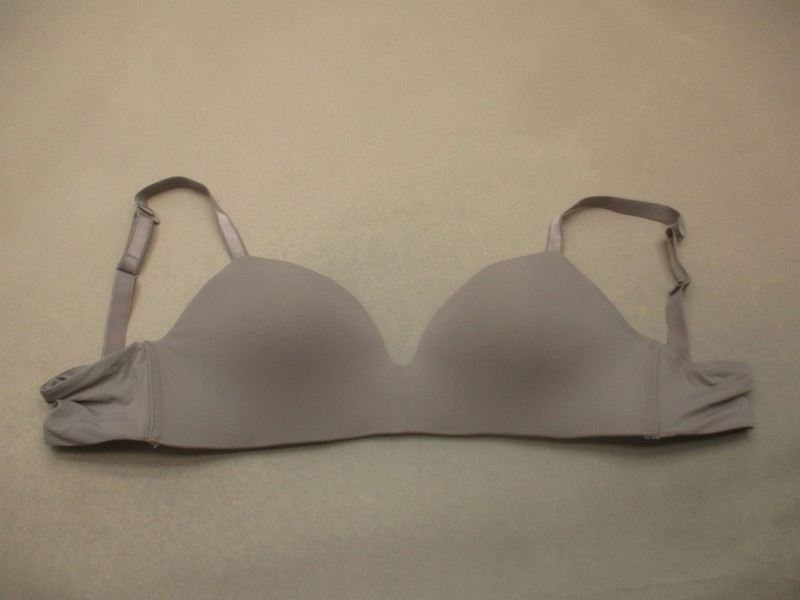 40C AUDEN Womens Gray Lightly Lined Wireless Back Closure T-Shirt Bra 10i