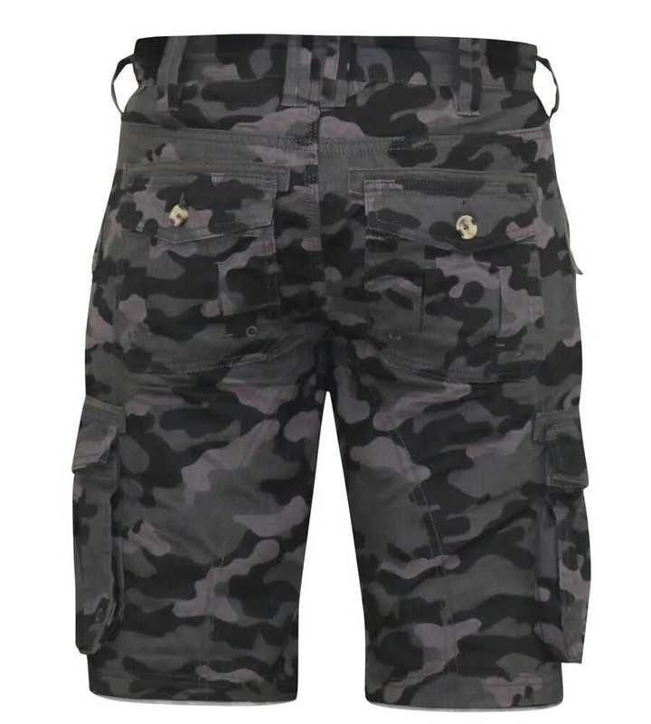 D555 Duke Mens Camouflage Print Cargo Shorts 30" 32" 34" 36" 38" 40" (201502-R) gallery