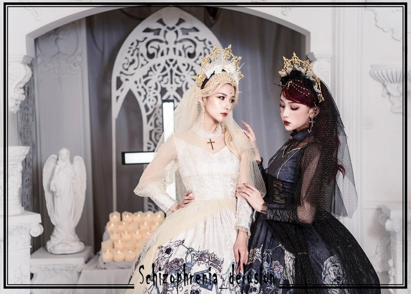 Women Baroque Halo Crown Hallloween Headpiece Goddess HeadBand Halo Headpiece gallery