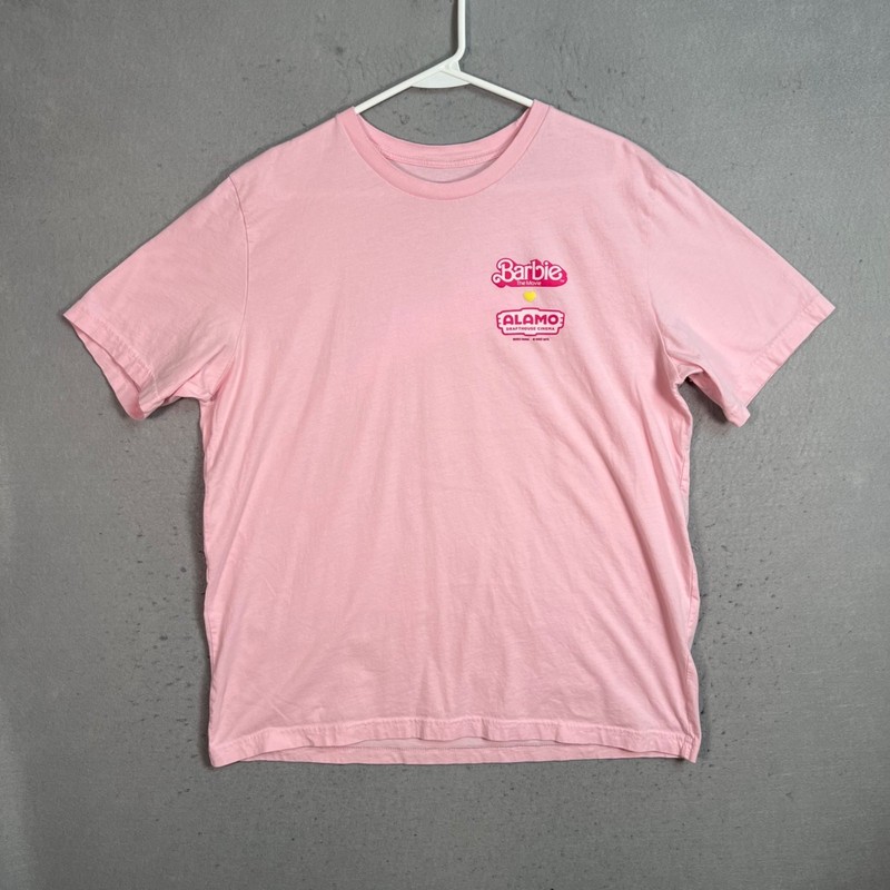 Alamo Drafthouse Cinema Barbie The Movie Pink T Shirt Womens Medium