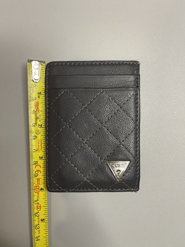 Guess Men's Front Pocket Wallet Magnetic Money Clip RFID Block Black gallery