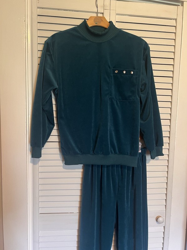HABAND FOR HER Women’s Size M Medium Outfit Vintage Velour Set Shirt & Pants