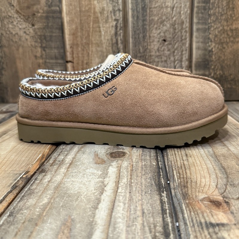 UGG TASMAN SLIPPER WOMENS US 8 CHESTNUT SUEDE/ WOOL SLIP-ON SHOE gallery
