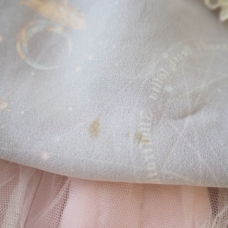 RARE Angel's Heart Celestial Lolita OP Dress Purple Galaxy Star Tea Party Kawaii gallery