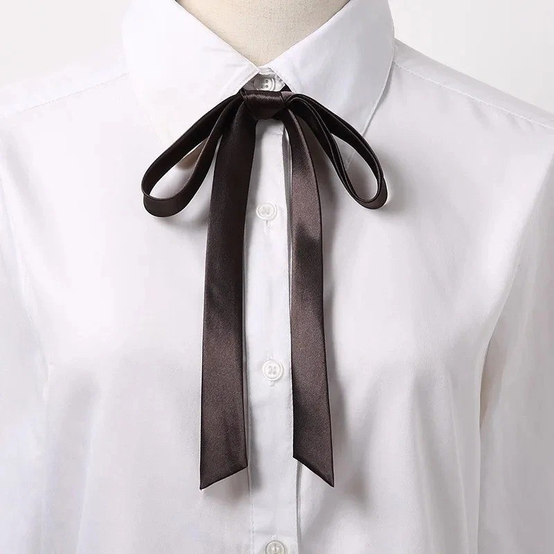 Satin Bow Tie Gambler Western Cowboy Necktie Ribbon for Wedding Men Shirts Suit